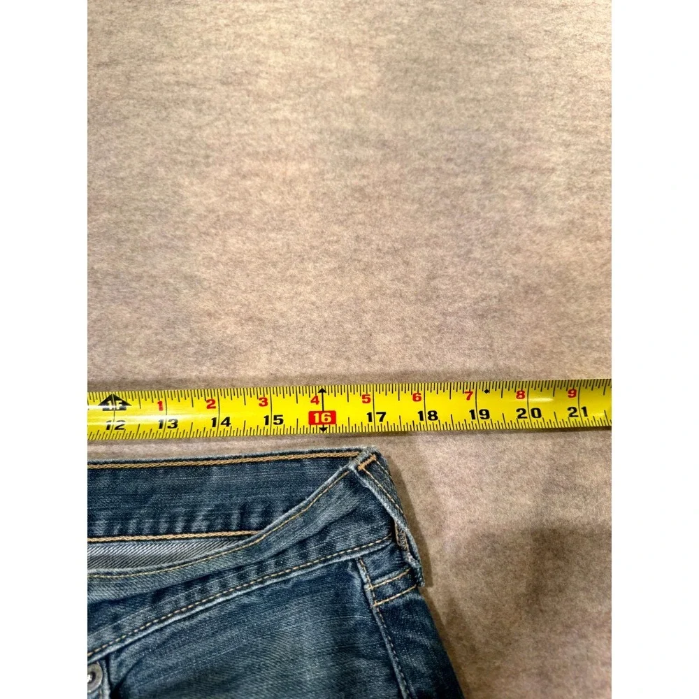 Levis 501 Straight Fit Jeans Mens 36x30 Blue‎ Whiskering Denim Cotton Button Fly